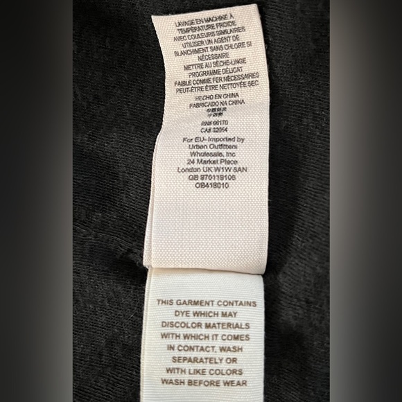 Free People drape front coated denim jacket in black size 4 - Picture 10 of 10